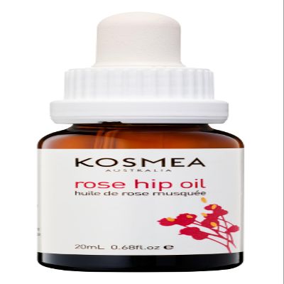 Kosmea Rosehip Oil Anti-Aging Benefits for Face & Body Premium Quality Super-critically Extracted Oil Using The Entire Fruit, Seed & Skin - 0.68 fl oz