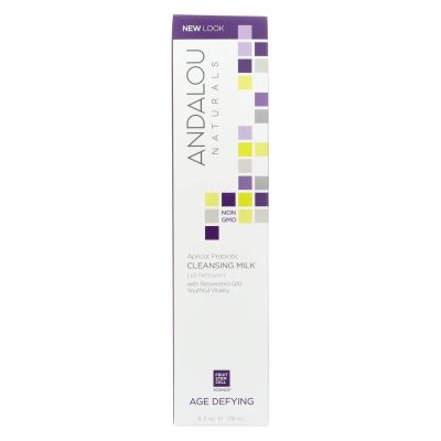 Andalou Naturals Apricot Probiotic Cleansing Milk, 6 fl.oz