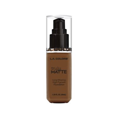 L.A. COLORS Truly Matte Foundation, Mahogany CLM364