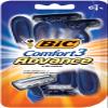 BIC Comfort 3 Advanced Men's Disposable Razor, Triple Blade, Pack of 6 Razors, For a Simply Smoother Shave view 1