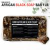 Sheanefit Raw African Black Soap Bar - For All Skin Types - Face, Body, Hair Soap Bulk Bars (15 Ounce (Pack of 1) view 2