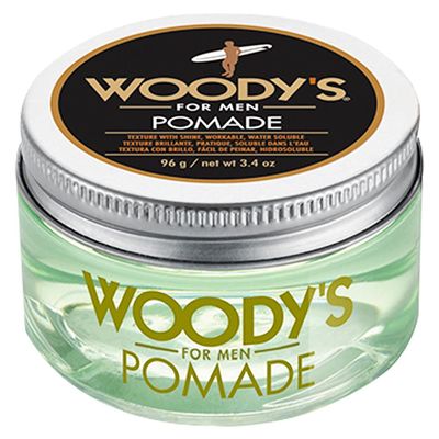 Woody's Hair Clay Pomade for Men - Matte Finish, Medium Hold, Water-Soluble Styling Gel for Mens Hair - Strong Hold Pomade for Textured Looks, 3.4 oz