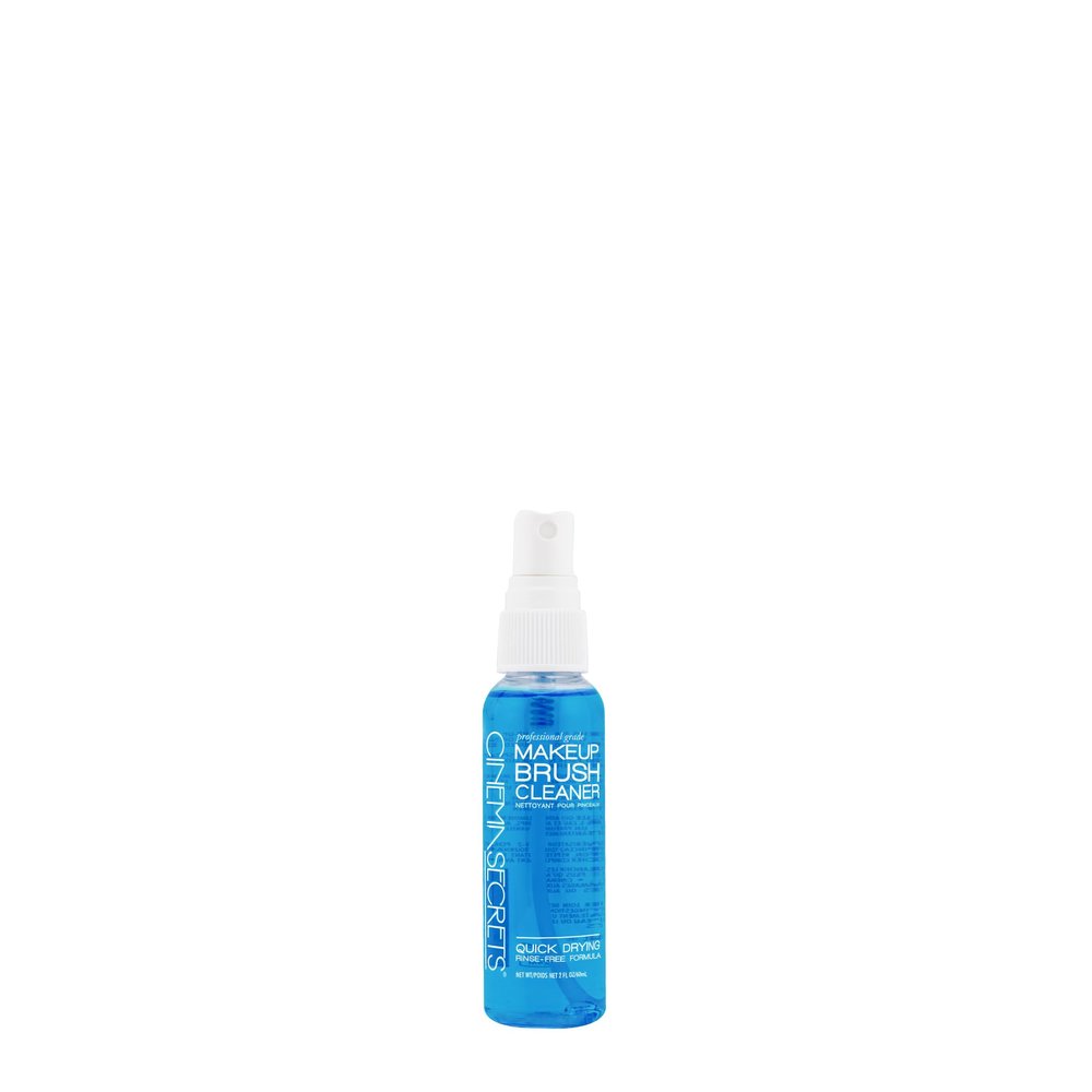 Cinema Secrets Original Blue Vanilla Makeup Brush Cleaner Spray - Professional Cleanser for Makeup Brushes - Quick-Drying, Rinse-Free Formula - Removes Stubborn Waterproof Make Up (2 fl oz)