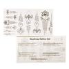 10 x 11-Piece Unalome Tattoo Set - 110 Buddhist Symbols - Henna - Body Tattoo (10) view 1