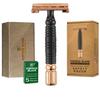 VIKINGS BLADE Double Edge Safety Razor for Men + 5 Swedish Steel Blades + Luxury Case. Smooth, Reusable, Eco-Friendly (Chieftain Odin) view 1
