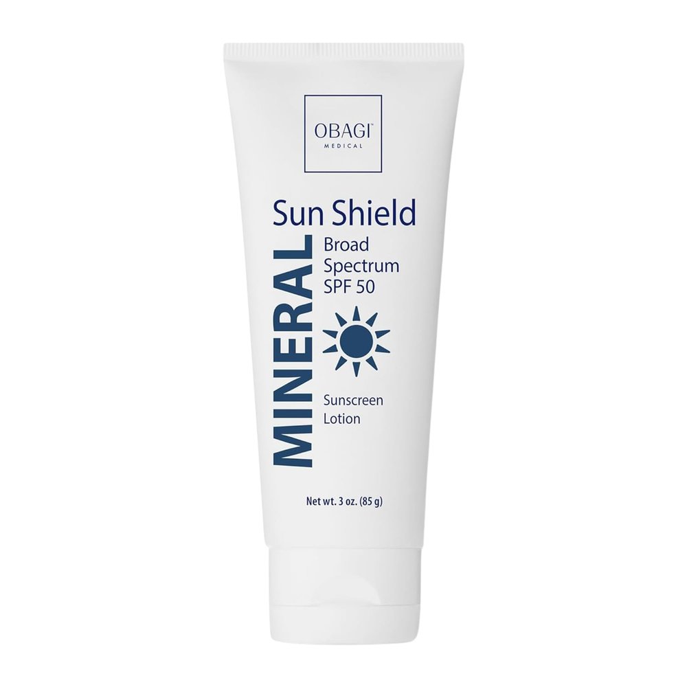 Obagi Medical Sun Shield Hypoallergenic Mineral Sunscreen - Broad Spectrum SPF 50 Protection from the Sun - Sheer, Quick-Absorbing Formula - 3 oz