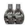 2 PACK Millennium Tanning SOLID BLACK 100X Dark Tanning Lotion Indoor Outdoor Tan Enhancing Silicone Bronzer Tanning Bed Lotion 13.5 Fl oz (400 ml) view 1
