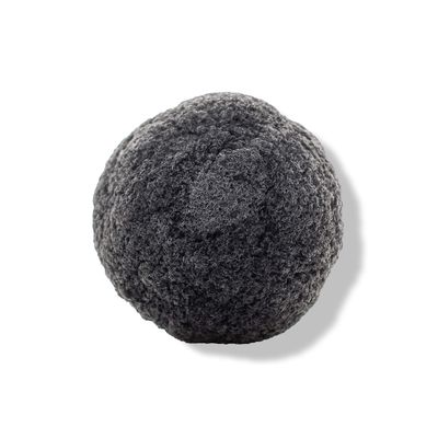 100% PURE Konjac Sponge, Charcoal, Facial Cleansing Brush, Exfoliating Brush for Face, Made with Bamboo Charcoal, Facial Brush for Sensitive Skin - 1 Piece