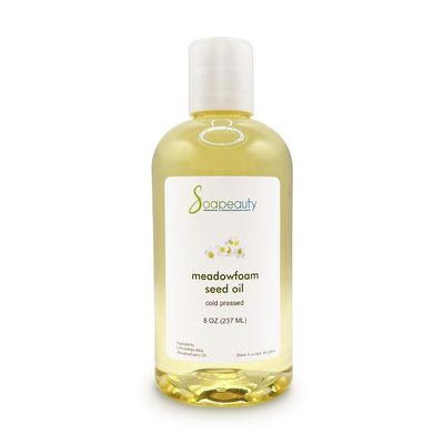 Soapeauty MEADOWFOAM SEED OIL Cold Pressed Unrefined | 100% Pure Natural Meadowfoam Seed Oil for Face & Hair | Moisturizer for Skin, Promotes Hair Growth, Balms | 8 fl oz