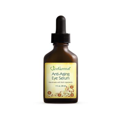 Anti Aging Eye Serum | Hydrating Eye Serum for Younger Complexion | Rapid Wrinkle Repair | Natural and Effective Eye Care | Just Nutritive | 1 Oz