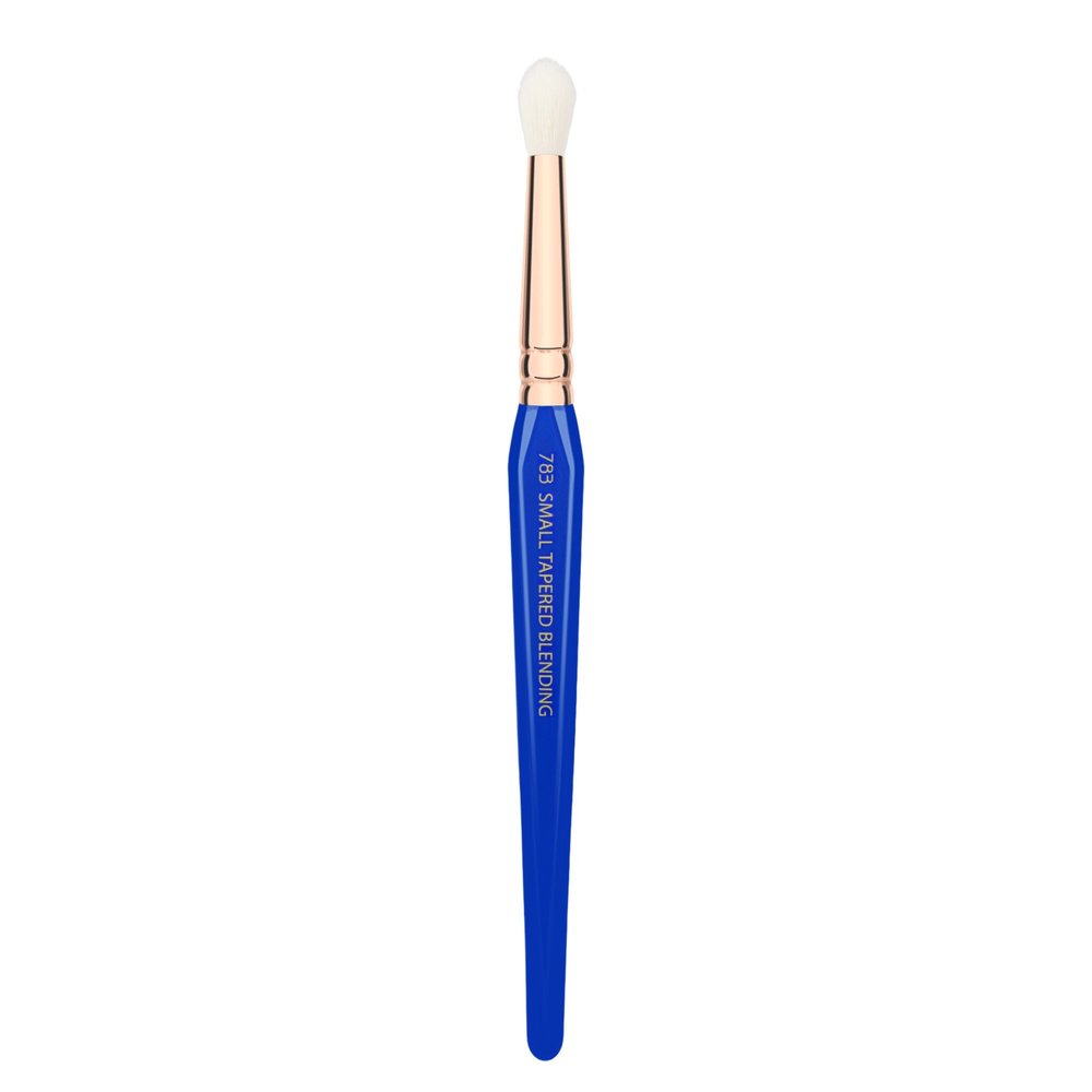 Bdellium Tools Professional Makeup Brush - Golden Triangle Series 783 Small Tapered Blending - With All Vegan and Soft Synthetic Fibers, For Applying & Blending Eyeshadow (Blue, 1pc)