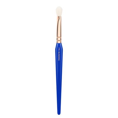 Bdellium Tools Professional Makeup Brush - Golden Triangle 776 Blending - With All Vegan and Soft Synthetic Fibers, For Shading & Blending Powder (Blue, 1pc)