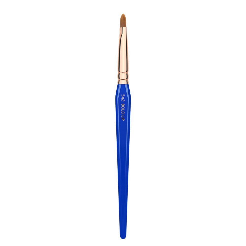 Bdellium Tools Professional Makeup Brush - Golden Triangle 542 Bold Lip - With All Vegan and Soft Synthetic Fibers, For Defining Contours of the Lips (Blue, 1pc)