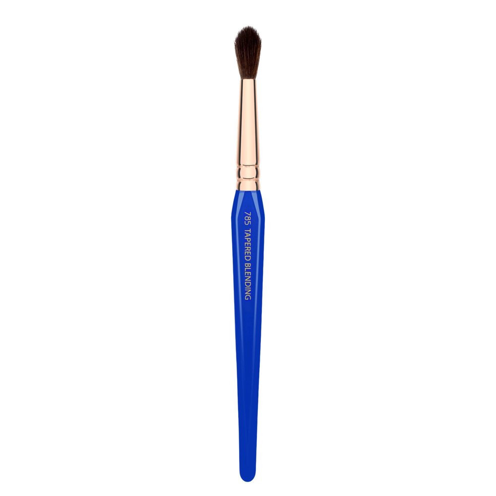 Bdellium Tools Professional Makeup Brush - Golden Triangle Series 785 Tapered Blending - With All Vegan and Soft Synthetic Fibers, For Applying Shadow (Blue, 1pc)