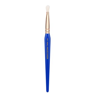Bdellium Tools Professional Makeup Brush - Golden Triangle 765 Small Angled Shader - With All Vegan and Soft Synthetic Fibers, For Flawless, Professional Eye Shadow Application (Blue, 1pc)