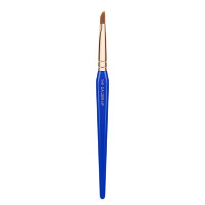Bdellium Tools Professional Makeup Brush - Golden Triangle 548 Dagger Lip - With All Vegan and Soft Synthetic Fibers, For Precise Lip Definition (Blue, 1pc)