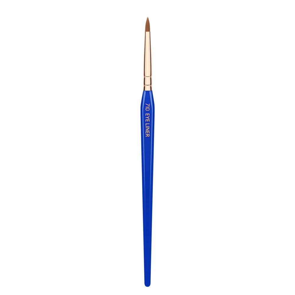 Bdellium Tools Professional Makeup Brush - Golden Triangle 710 Eye Liner - With All Vegan and Soft Synthetic Fibers, For Lining the Eyes (Blue, 1pc)