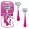 Gillette Venus Extra Smooth Green Disposable Women's Razors, 2 Count view 1