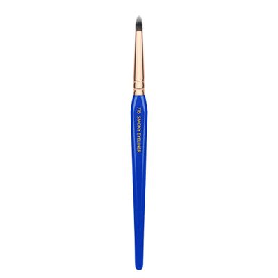Bdellium Tools Professional Makeup Brush - Golden Triangle 716 Smoky Eyeliner - With All Vegan and Soft Synthetic Fibers, For Thick Lining (Blue, 1pc)