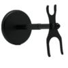 Art Designed Shaving Brush and Razor Stand Holder Black Finish Fits Various Brush view 2