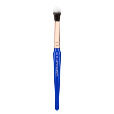 Bdellium Tools Professional Makeup Brush - Golden Triangle Series 787 Duet Fibre Large Tapered Blending - With All Vegan and Soft Synthetic Fibers, For Controlled Lightweight Application (Blue, 1pc)