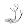 Anti Slip Chrome Metal Razor and Shaving Brush Stand Holder view 1