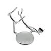 Anti Slip Chrome Metal Razor and Shaving Brush Stand Holder view 2