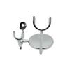 Anti Slip Chrome Metal Razor and Shaving Brush Stand Holder view 3