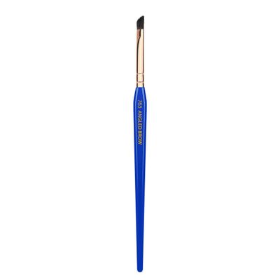 Bdellium Tools Professional Makeup Brush - Golden Triangle 763 Angled Brow - With All Vegan and Soft Synthetic Fibers, For Defining Eyebrows (Blue, 1pc)