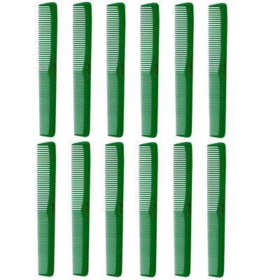 Barber Beauty Hair Cleopatra 400 All Purpose Combs (12 Pack) 12 x SB-C400-GREEN