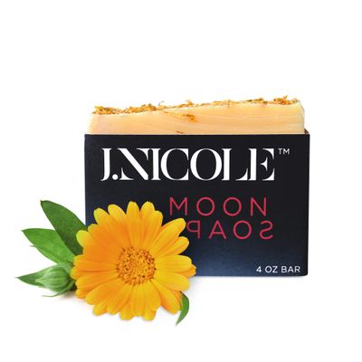 J.Nicole Moon Soap, Brighten, Cleanse, and Purify Your Skin, 4 Oz Bar