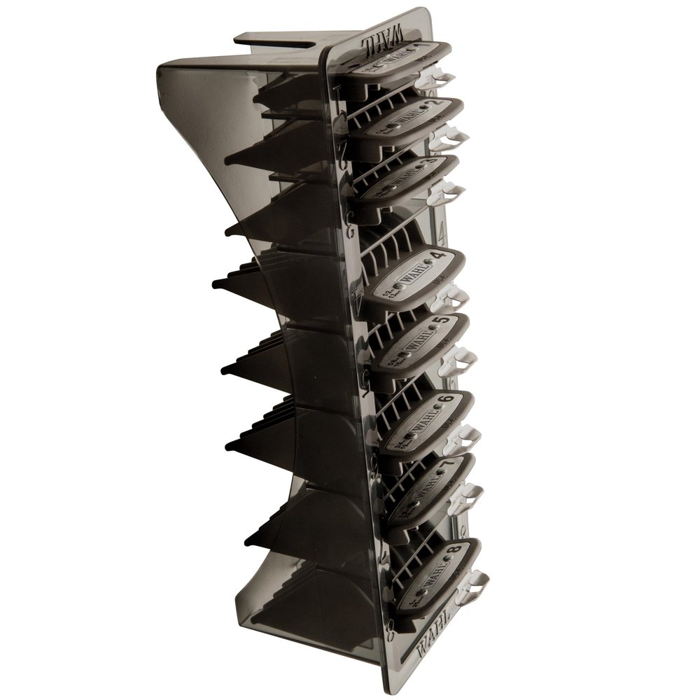 Wahl Professional Premium Cutting Guides, #1-#8, with Organizer, Secure Fit, Durable Metal Clips