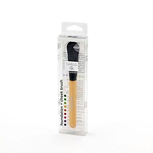Bamboo Foundation & Cheek Brush Earth Therapeutics 1 Pack