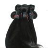 100% Virgin Indian Remy Weft Hair Extension Straight #1b -14 Inches 100 Grams view 2