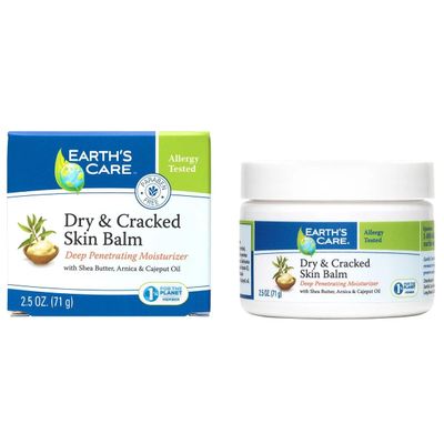Earth's Care Dry & Cracked Skin Balm with Shea Butter, 2.5 oz
