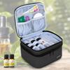 LUXJA Essential Oil Carrying Case - Holds 30 Bottles (5ml-30ml, Also Fits for Roller Bottles), Double-Layer Organizer for Essential Oil and Accessories, Black (Bag Only) view 2