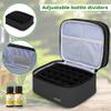 LUXJA Essential Oil Carrying Case - Holds 30 Bottles (5ml-30ml, Also Fits for Roller Bottles), Double-Layer Organizer for Essential Oil and Accessories, Black (Bag Only) view 4