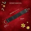 Naked Armor Straight Razor Leather Strop - 2.5" x 15" Cow Leather Razor Blade Sharpener with Brass Hooks, Black view 2