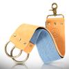 Naked Armor Straight Razor Leather Strop - 2.5" x 15" Cow Leather Razor Blade Sharpener with Brass Hooks, Brown view 1