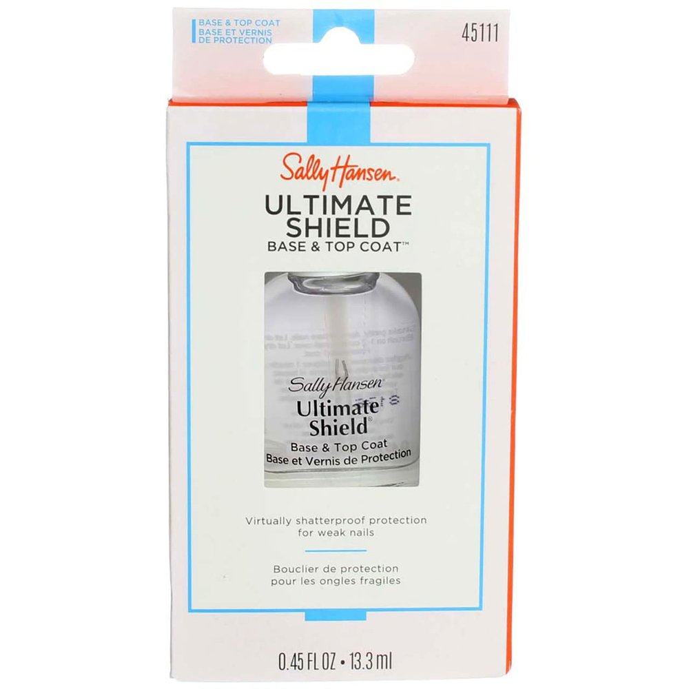 Sally Hansen Ultimate Shield Base & Top Coat 0.45 Ounce (13.3ml) (2 Pack)