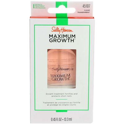 Sally Hansen Maximum Growth Treatment Clear 0.45 Ounce (13.3ml) (6 Pack)