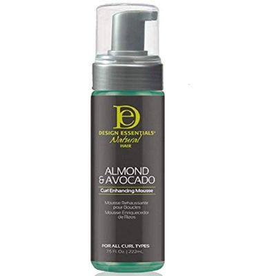 Design Essentials Almond and Avocado Curl Enhancing Hair Mousse for Curly Hair; 7.5 Oz (Pack of 1)