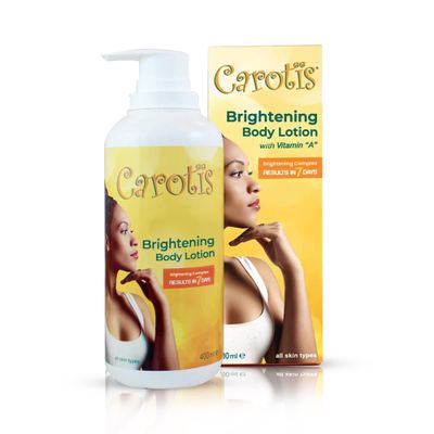 CAROTS, Skin Brightening Lotion - 13.5 Fl oz / 400ml |For Body, Knees, Elbows, Hands, with Carrot Oil and Vitamin A