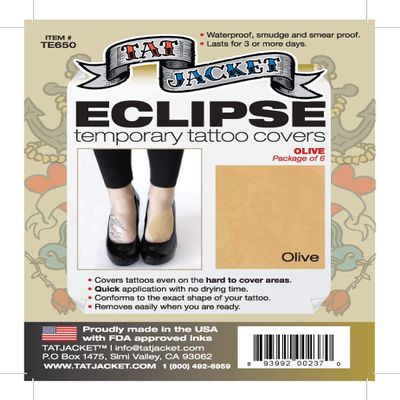 Tatjacket Eclipse Temporary Tattoo Covers (OLIVE)