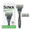 Schick Hydro 5 Sense Sensitive Skin Razor with Shock Absorb Technology for Men, 1 Handle with 2 Refills view 1