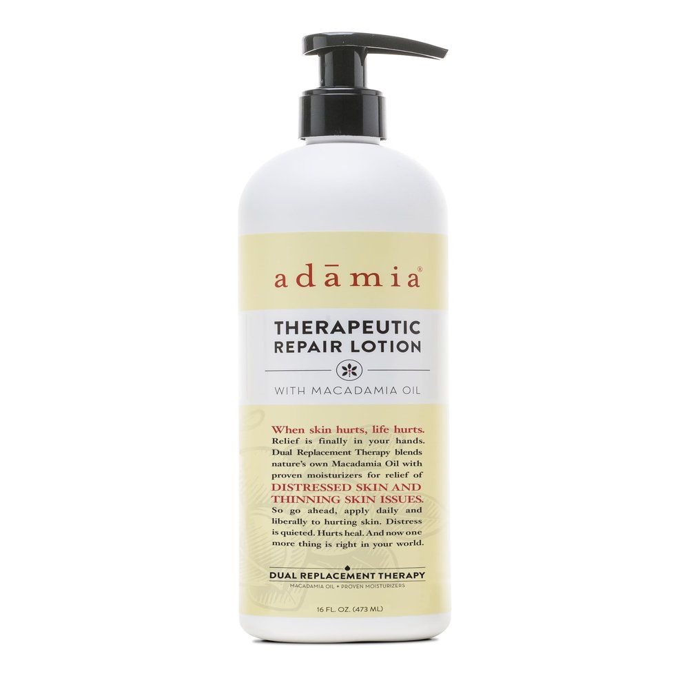 Adamia Therapeutic Repair Lotion with Macadamia Nut Oil and Promega-7, Fragrance Free, Paraben Free, Non GMO, 16 Fl Oz (355337-BC00395319)