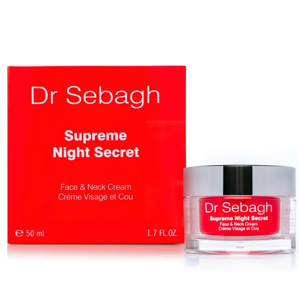 Dr Sebagh Supreme Night Secret (1.7 fl oz) - Luxury Anti Aging Moisturizer for Face - French Face Moisturizer for Overnight Skin Renewal - Deep Hydration & Repair - Face Cream for Women & Men