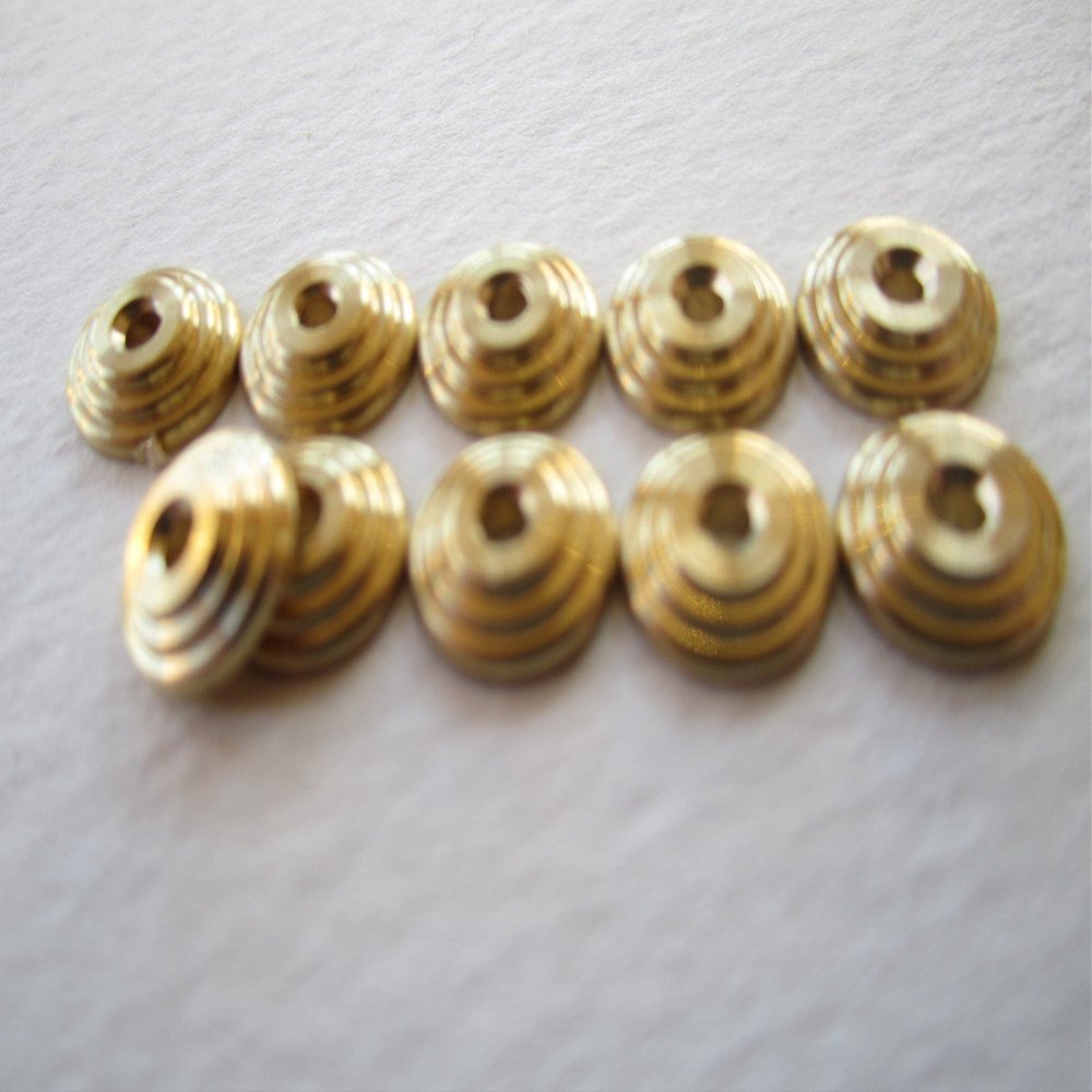 Bulls Eye Collars - Brass (12 Pcs) for Straight Razor Repair