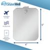 Shave Well Travel Anti-Fog Shaving Mirror | Portable Fogless Hanging Bathroom Shower Mirror with Handheld Option for Men and Women | Includes Long-Lasting Reusable Suction for Wall view 3