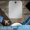 Shave Well Travel Anti-Fog Shaving Mirror | Portable Fogless Hanging Bathroom Shower Mirror with Handheld Option for Men and Women | Includes Long-Lasting Reusable Suction for Wall view 4